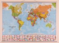 Wereldkaart 66ML-mvlE Political, 136 x 100 cm | Maps International Wereldkaart 66ML-mvlE Political, 136 x 100 cm | Maps International