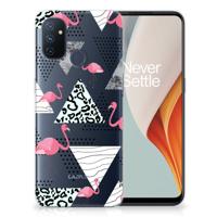 OnePlus Nord N100 | TPU Hoesje | Flamingo Triangle