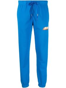 Autry pantalon de jogging en coton à logo imprimé - Bleu