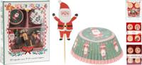 Cakevorm set 48dlg xmas design kerstversiering - Nampook