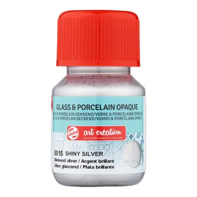 Royal Talens Talens Art Creation Glass & Porcelain Dekkend Fles 30 ml - Blinkend Zilver 8015