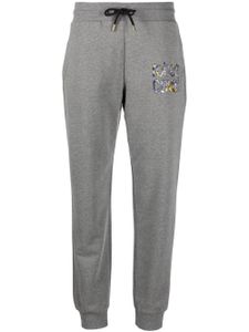 Roberto Cavalli pantalon de jogging à logo imprimé - Gris