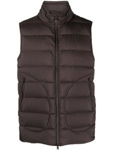 Herno gilet matelassé à fermeture zippée - Marron