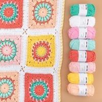 Yarn and Colors Blossom Baby Blanket Haakpakket 013 Sunglow