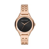 Horlogeband Armani Exchange AX5606 Staal Rosé 16mm