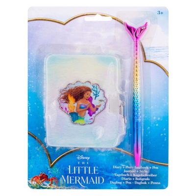 Canenco The little mermaid dagboekje pluche met pen