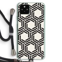 Geometrisch patroon: Pixel 5a 5G Transparant Hoesje met koord
