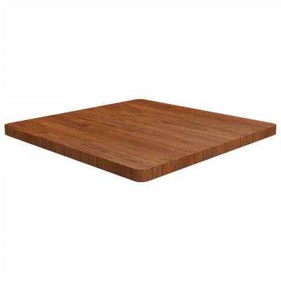 Tafelblad vierkant 80x80x4cm behandeld eiken donkerbruin