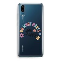 Happy days: Huawei P20 Transparant Hoesje