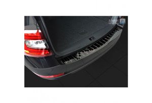 Zwart-Chroom RVS Bumper beschermer passend voor Skoda Octavia III Kombi Facelift 2017- 'Ribs' AV251003