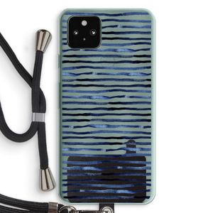 Verrassende lijnen: Pixel 5a 5G Transparant Hoesje met koord