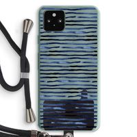 Verrassende lijnen: Pixel 5a 5G Transparant Hoesje met koord