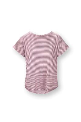 Pip Studio Tatum Top Short Sleeve Little Sumo Stripe Lilac S