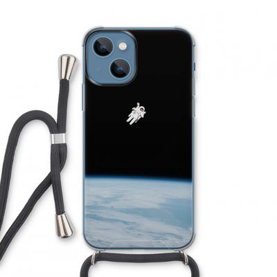 Alone in Space: iPhone 13 mini Transparant Hoesje met koord