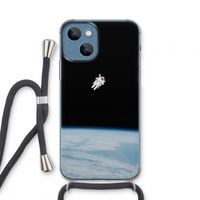 Alone in Space: iPhone 13 mini Transparant Hoesje met koord