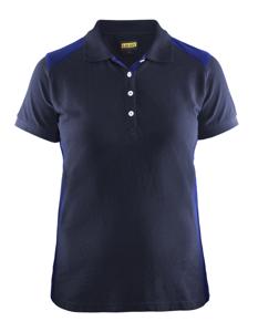 Blåkläder Dames poloshirt piqué 33901050 | Marineblauw/Korenblauw | Maat S - 7330509479377