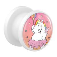 Tunnel met Chubby Unicorn Design Acryl Tunnels & Plugs