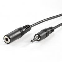 VALUE audio kabel 3,5mm M/F, zwart, 5 m - thumbnail