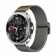 Nylon Loop bandje - Grijs - Samsung Galaxy Watch 8 Classic - 46mm