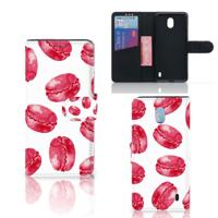 Nokia 1 Plus | Book Cover | Pink Macarons