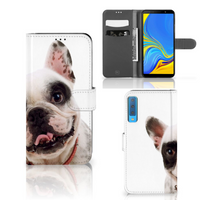 Samsung Galaxy A7 (2018) Telefoonhoesje met Pasjes Franse Bulldog - thumbnail