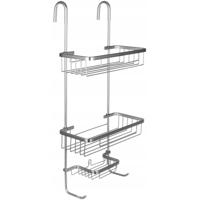 Chromen Doucherek 3 Lagen - Hangend Zonder Boren - Onderhoudsvrij