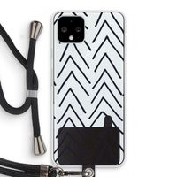 Marrakech Arrows: Pixel 4 Transparant Hoesje met koord