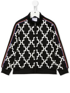 Marcelo Burlon County Of Milan Kids veste bomber à logo imprimé - Noir