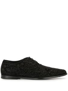 Dolce & Gabbana derbies à broderies - Métallisé