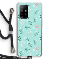 Small white flowers: Oppo A94 5G Transparant Hoesje met koord