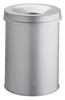 Papierbak+vlamdover vepabins 15l rnd 26cm grijs