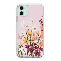 Painted wildflowers: iPhone 11 Transparant Hoesje