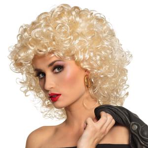 Verkleedpruik voor dames - blond - Fifties/sixties/jaren 50/60/fantasy - Carnaval - lang haar - met