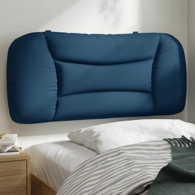 Hoofdbordkussen "Hvar" 80 cm stof blauw