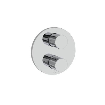 Crosswater Crossbox Lazo douchekraan - geschikt voor 2 functies - thermostatisch - chroom LACB1500LBPC
