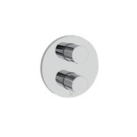 Crosswater Crossbox Lazo douchekraan - geschikt voor 2 functies - thermostatisch - chroom LACB1500LBPC