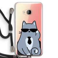 Cool cat: HTC U Play Transparant Hoesje met koord