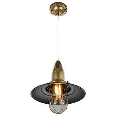 Trio Hanglamp Fisherman 150 X 32 Cm Staal/glas Brons