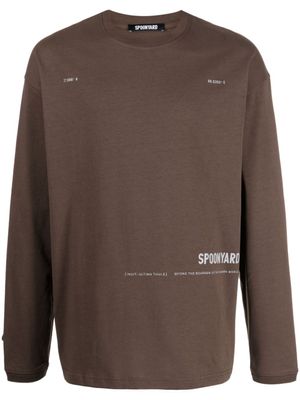Spoonyard t-shirt Snow Mountain en coton - Marron