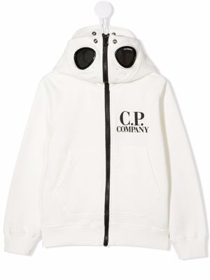 C.P. Company Kids hoodie à logo imprimé - Blanc