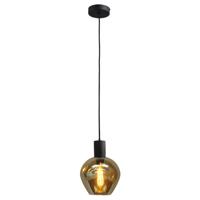 Masterlight Zwarte pendel hanglampBounty met rond glas - 2470-05-05-3