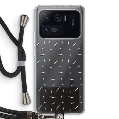 Hipster stripes: Xiaomi Mi 11 Ultra Transparant Hoesje met koord