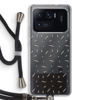 Hipster stripes: Xiaomi Mi 11 Ultra Transparant Hoesje met koord