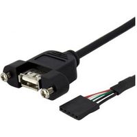 StarTech.com 91 cm lange, Paneel gemonteerde USB-kabel USB A naar moederbord-headerkabel F/F