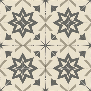 Beige sterrenontwerp tegels behang