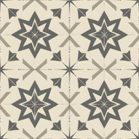 Beige sterrenontwerp tegels behang