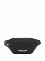 Burberry sac banane Sonny à logo imprimé - Noir