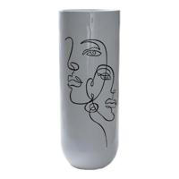 Vaas DKD Home Decor Abstract Wit Hars Modern (35 x 35 x 90 cm)