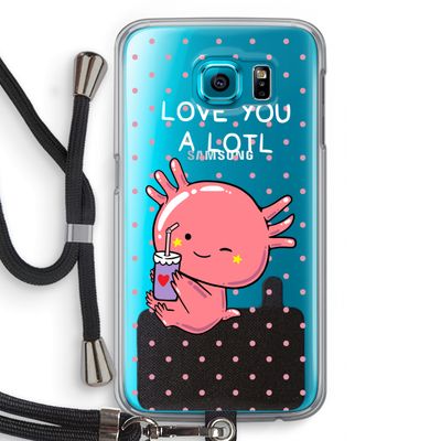Love You A Lotl: Samsung Galaxy S6 Transparant Hoesje met koord