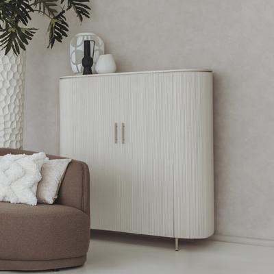 Tower Living Opbergkast 'Corbetta' Minerale cement finish, 145 x 135cm